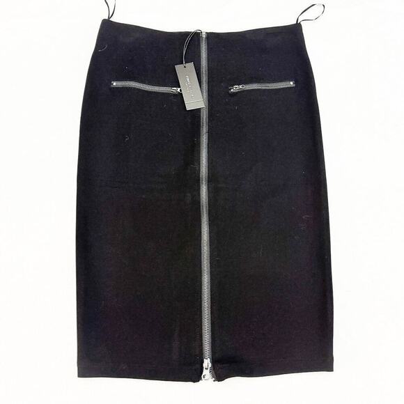 Romeo & Juliet Couture Black Zippered Pencil Skirt Size M NWT - Picture 1 of 5